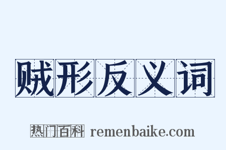 贼形反义词是什么意思的图片